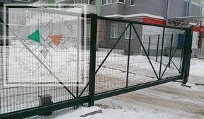 3Д ворота 4метра проезд придомовая территория г.Ижевск